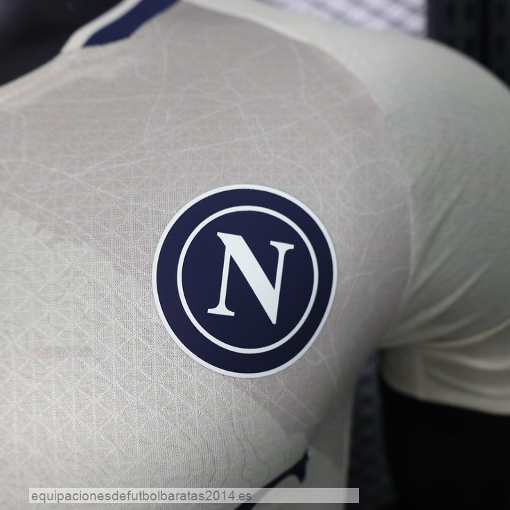 Nuevo Tailandia Especial Camiseta Napoli 23/24 Amarillo Baratas